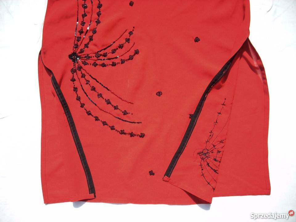 Tunika Sukienka Rozcięcia KORALIKI Cekiny 38 40 Spódnice i sukienki Nowy Sącz