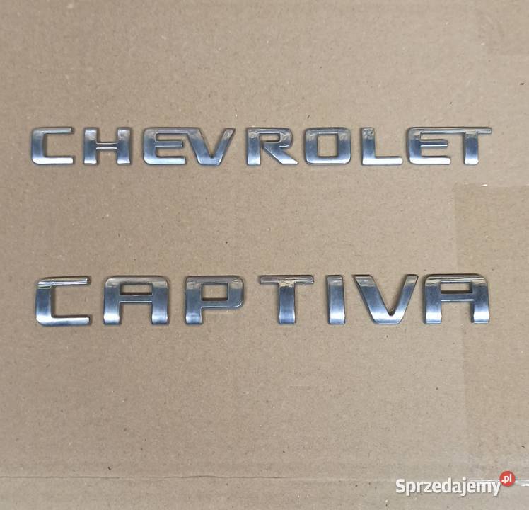 Emblemat logo CHEVROLET CAPTIVA oryginał Dębica