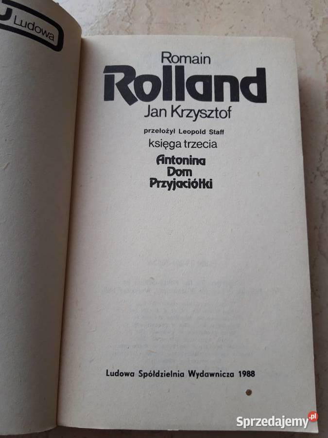 Romain Rolland Jan Krzysztof 2 tomy 1988 śląskie Bielsko-Biała