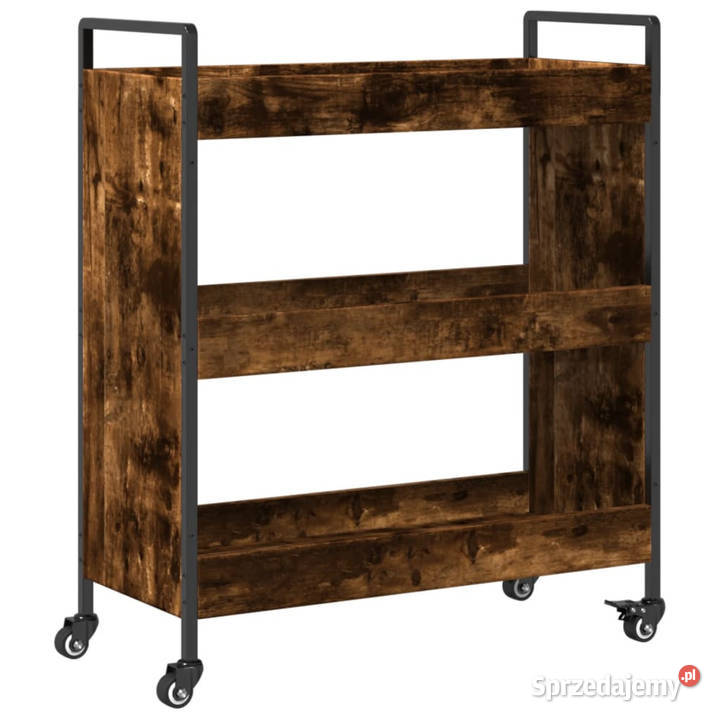 Wózek kuchenny przydymiony dąb 70x30x82 WM842318 Warszawa