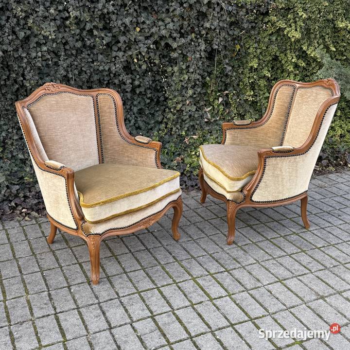 ARTexpert Pałacowy zestaw Sofa dwa fotele Ludwik Dobrzany