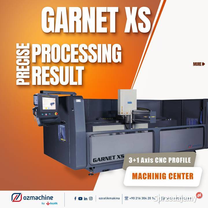 Centrum obróbcze CNC osie 31 GARNET XS do ALU kujawsko-pomorskie Obodowo
