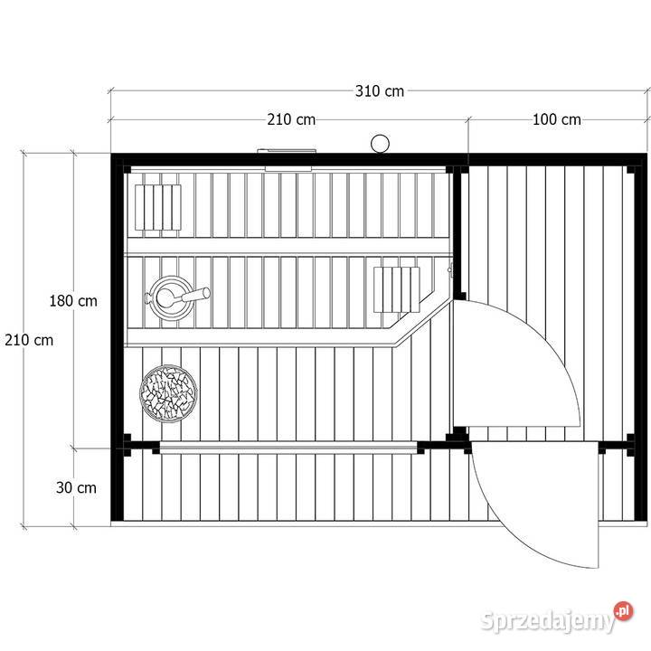Sauna ogrodowa LUMI 300 x 205 DOSTAWA W Bielsko-Biała