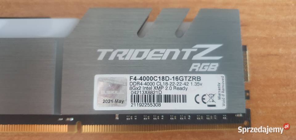 GSkill TridentZ RGB DDR4 16GB 2x8GB 4000MHz CL18 G.Skill Nysa sprzedam