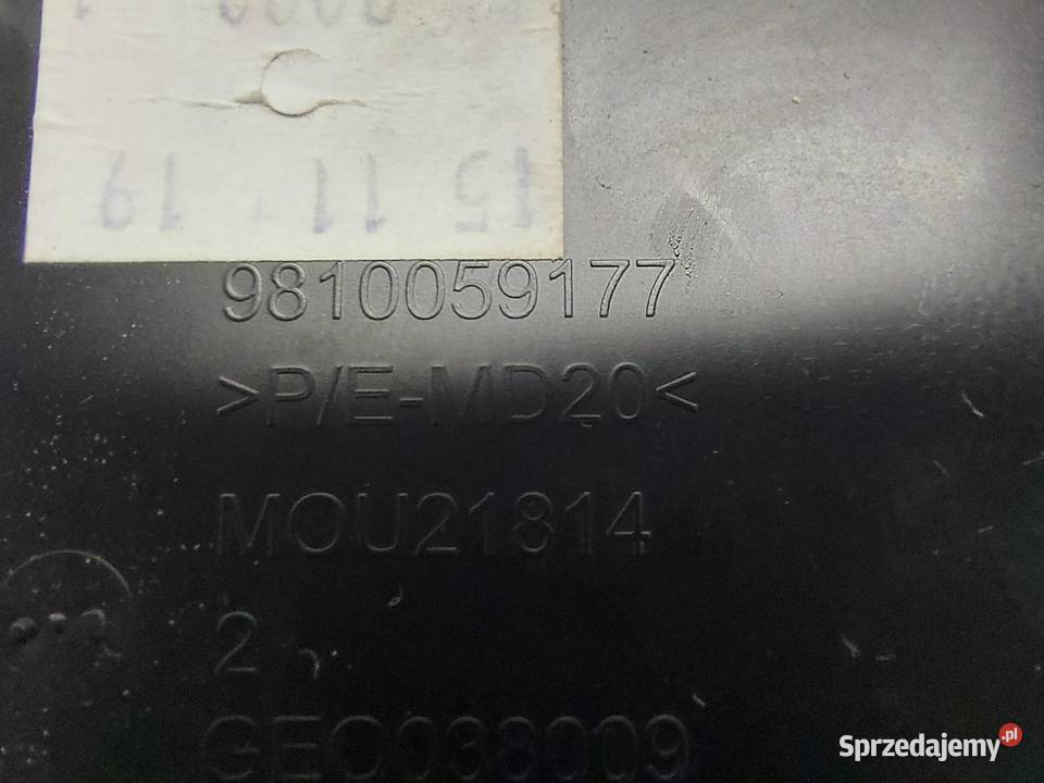 PEUGEOT 508 II Uchwyt na kubki 9810059177