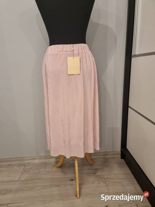 Różowa plisowana spódnica Kaffe XL