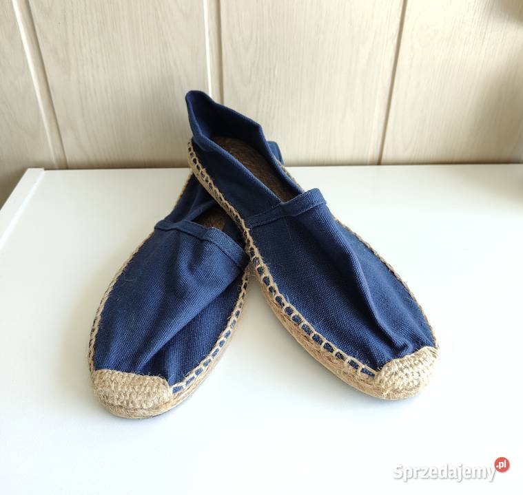 Granatowe espadryle wsuwane płócienne letnie 39 Szczecin