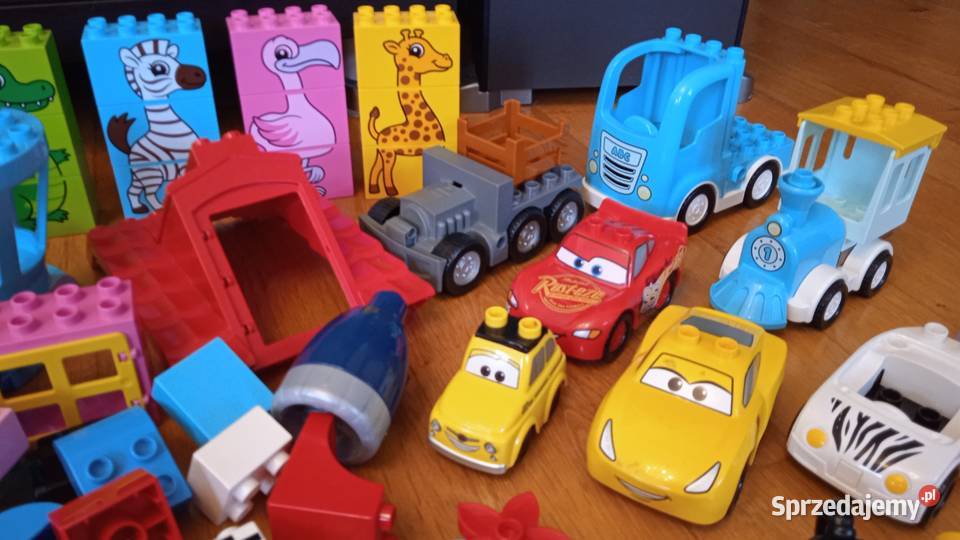 Lego Duplo wielki zestaw 24 figurki 7 pojazdów i Klocki mazowieckie Warszawa