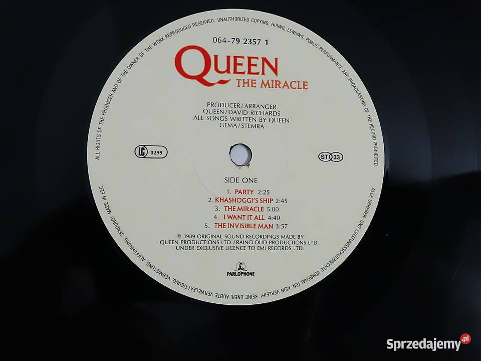 QUEEN The Miracle Winyl LP Oryginał 1989 Stan EX Biłgoraj sprzedam