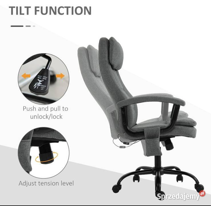 Krzesło biurowe Vinsetto Masaż Krzesło Bochnia