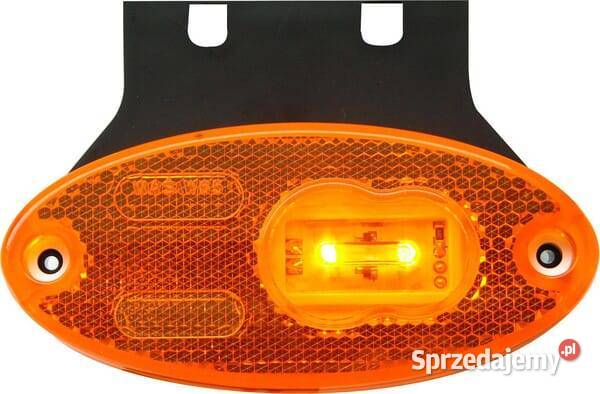 Lampa obrysowa LED owalna 1224V pomarańczowa Kamionna