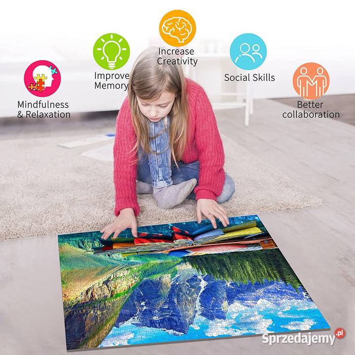 HUADADA Puzzle Halloween 1000 Pezzi Per Adulti, La Magia Di Halloween, Dimensioni 70x50 Cm, Regalo Perfetto Per Feste