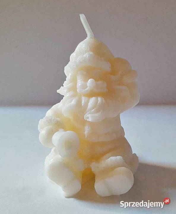 Sojowa świeczka Święty Mikołaj świąteczna Wrocław sprzedam