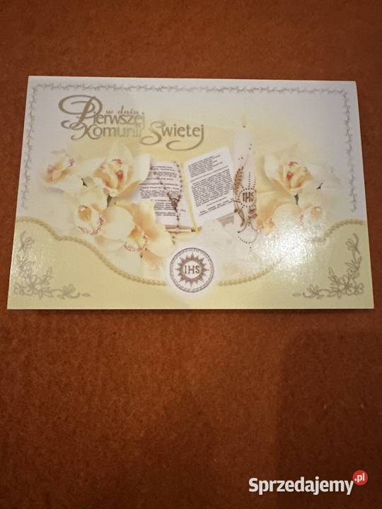 Kartka okolicznościowa w dniu Pierwszej Komunii śląskie Zabrze