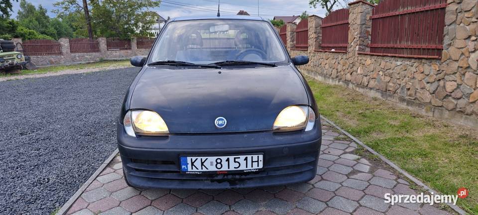 Fiat Seicento 11 benzyna 2002r czarny Van nowy Seicento Kraków sprzedam