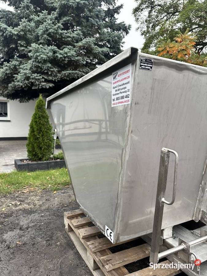 Kontener samowyładowczy pojemnik ze stali Niedrzew Pierwszy
