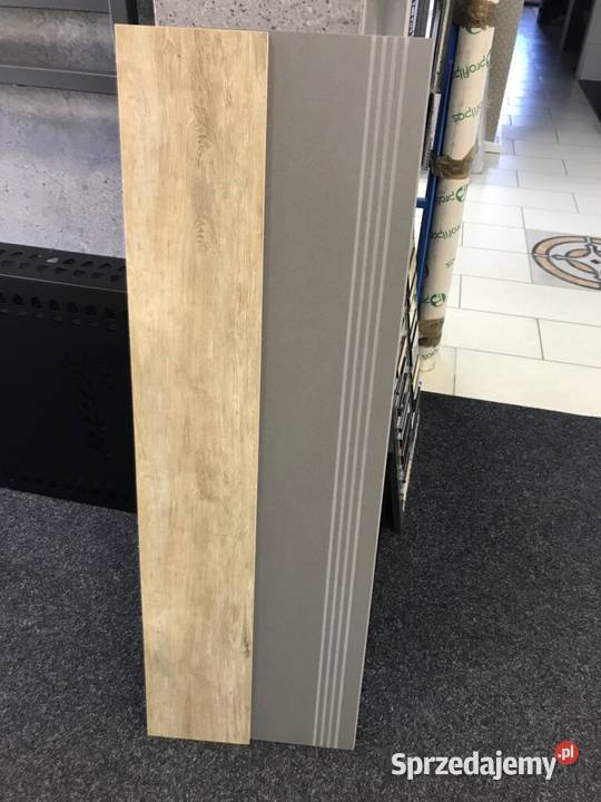 Stopnica gres szara 30x120 podstopnica drewno małopolskie Zakopane