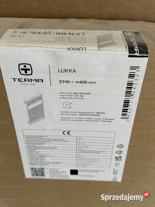 Grzejnik Terma Lukka 940 x 600 mm podłączenie PX Grzejniki Gdynia