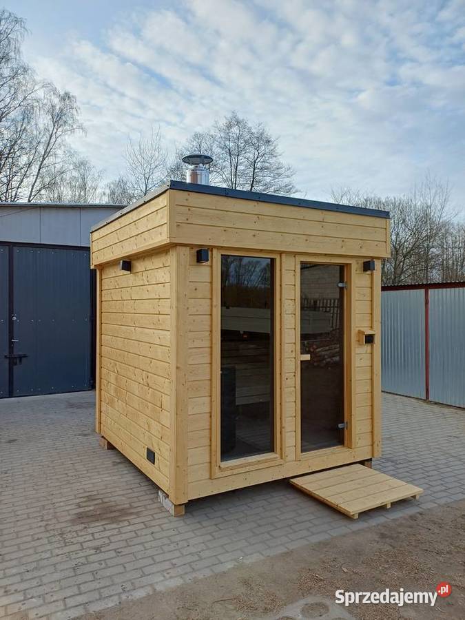 Sauna ogrodowa Premium izolowana piec na drewno mazowieckie Płock