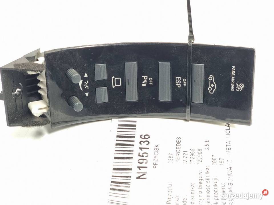 PRZYCISK MERCEDES W 221 A2218701558 osobowe Lipno