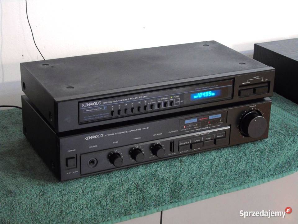 Wzmacniacz i Tuner Kenwood KA34 i KT34 Vintage Wzmacniacze i pokrewne Jasło