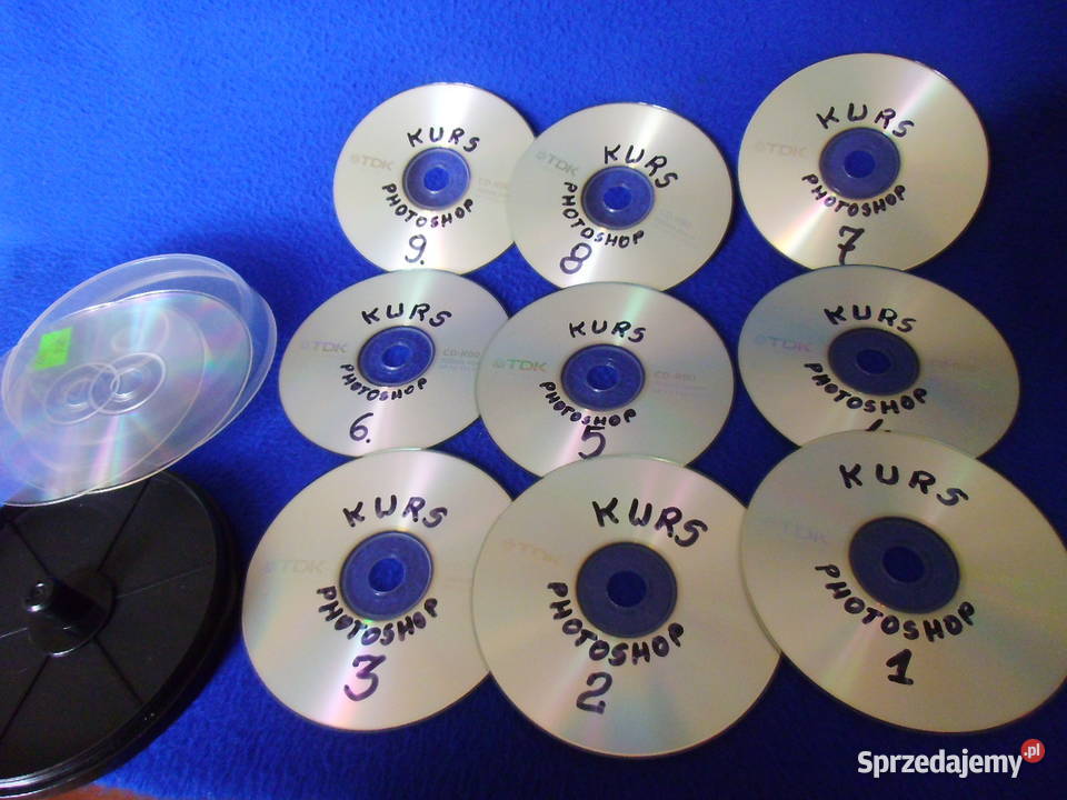 KURS PHOTOSHOP na płytach Akcesoria Elektronika