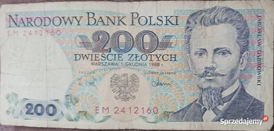 200 Jarosław Dąbrowski 1XII1988 r seria EM Konin