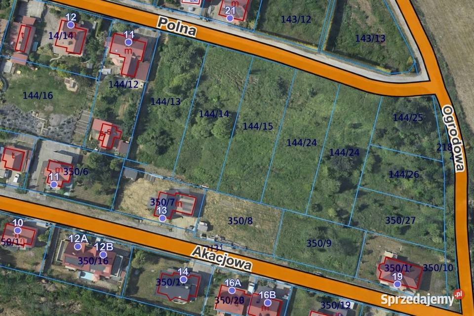 Działki budowlane Dobrzykowice Polna 1250 mkw 3 333zł/m2
