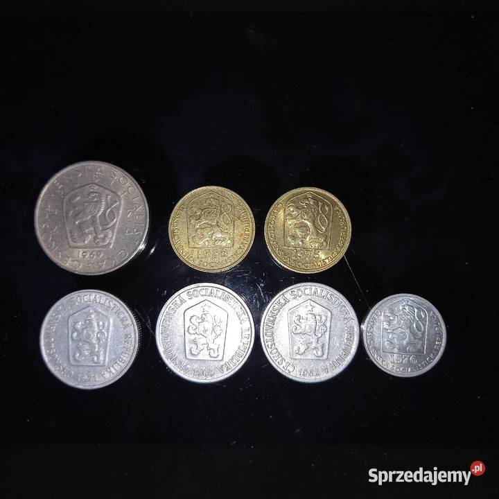 CZECHOSŁOWACJA monety obiegowe 1962 1988 Zemborzyce Podleśne sprzedam