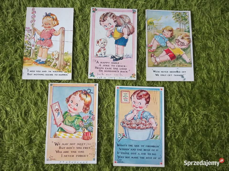 Pocztówki zestaw 5 Kraj nadania Szwecja 194050 Pocztówki i karty telefoniczne Katowice