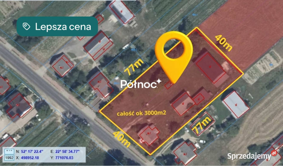 Tanie i ciche siedlisko na wsi z potencjałem Nowe Hołowczyce