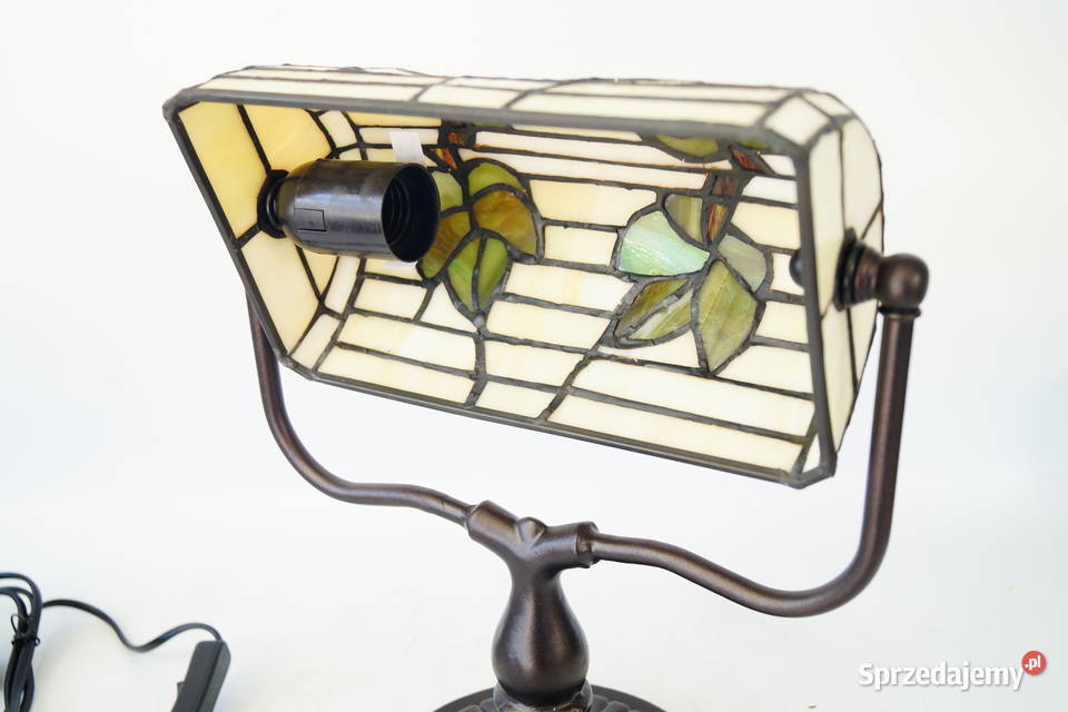 Lampka witrażowa styl Tiffany witraż na biurko Gizałki sprzedam