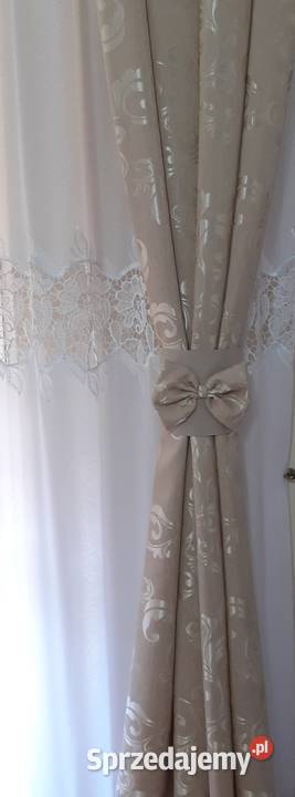 Zasłony jasny beż inny kolor