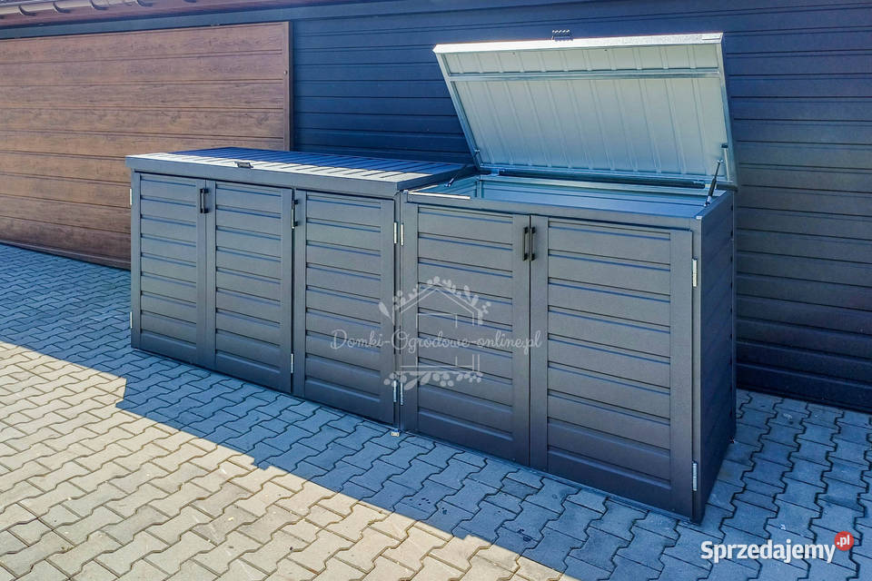 Zabudowa koszy na śmieci wiata śmietnikowa Turek