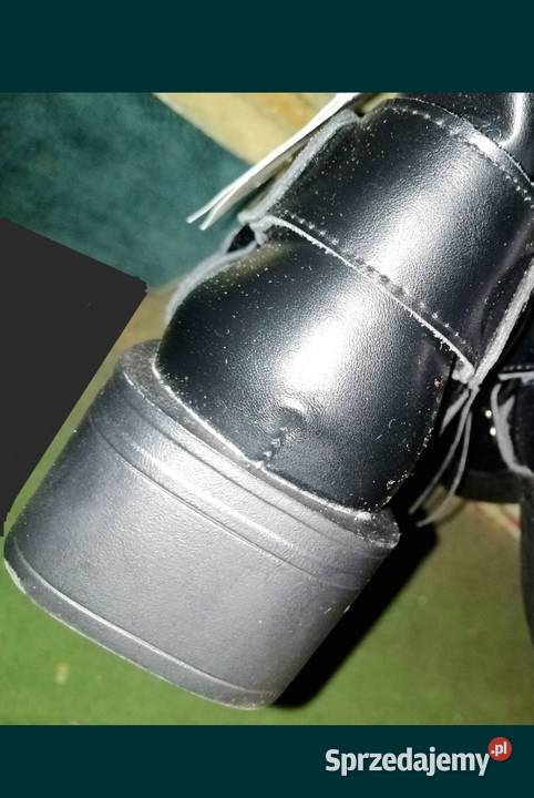 Skórzane RESERVED Premium Buty Botki Biker SKÓRA inna Leszno