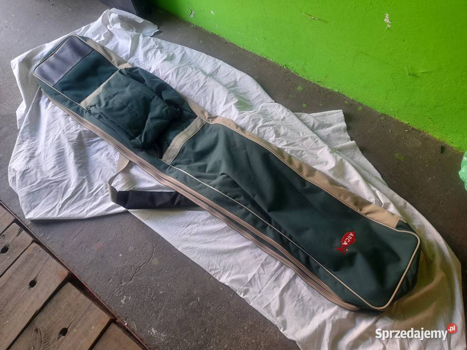 Pokrowiec na wędki dwukomorowy 170 dolnośląskie Oleśnica sprzedam