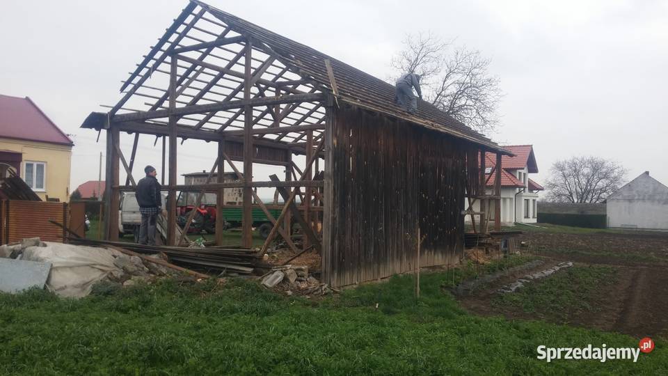 Skup Starych desek rozbiórka stodoły stodoła Książ Wielki