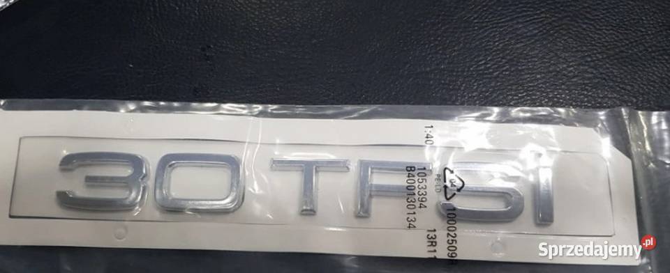 NOWY znaczek 30 TFSI emblemat przyklejany Zamość