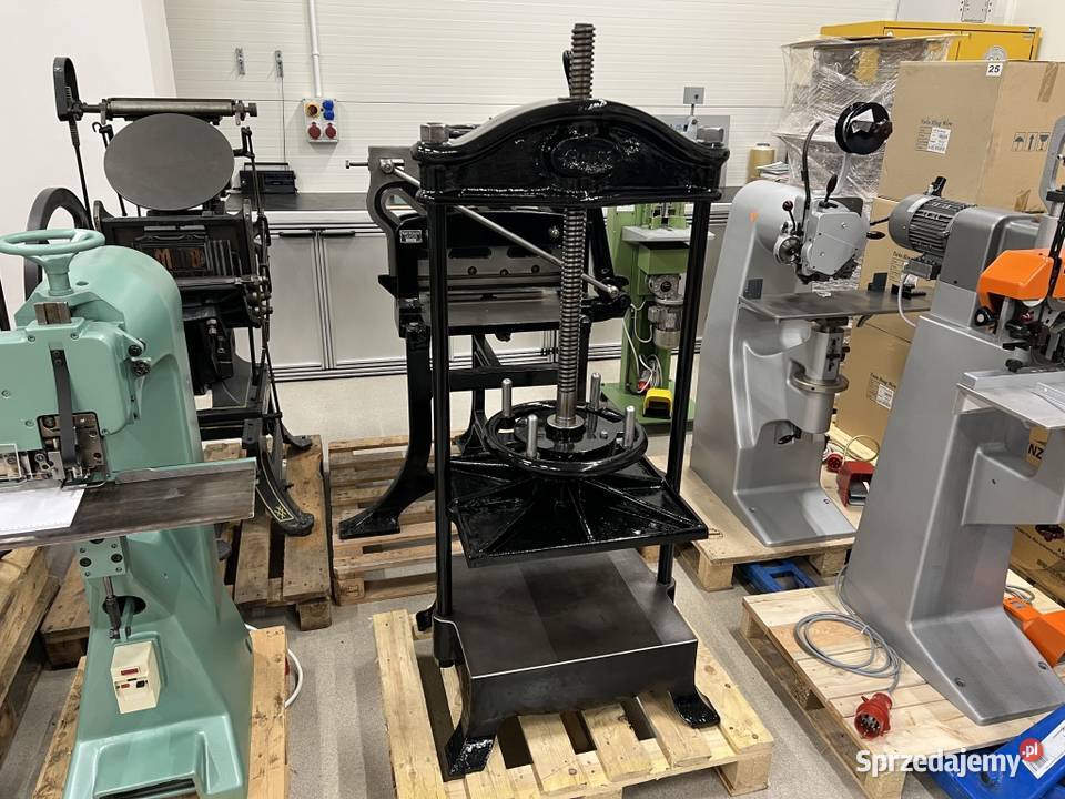 Duża prasa introligatorska Karl Krause z Radom