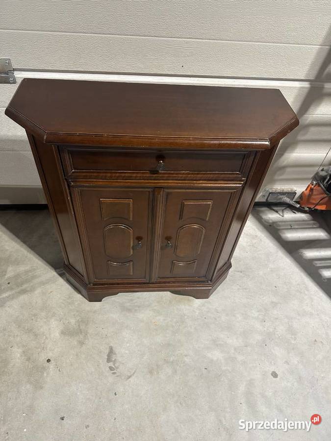 Wąska dębowa komoda 70 meble holenderskie Komody