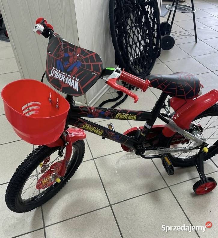 399 Rower 16 czarny Spiderman Zabrze