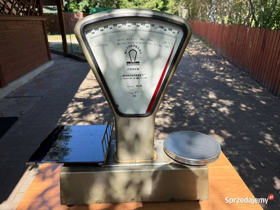Waga sklepowa szalkowa PRL Augustów sprzedam