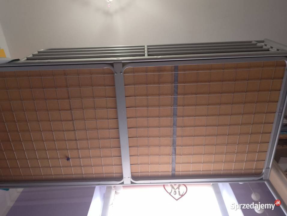 SVRTA rama łóżka do antresoli srebrna IKEA 200cm