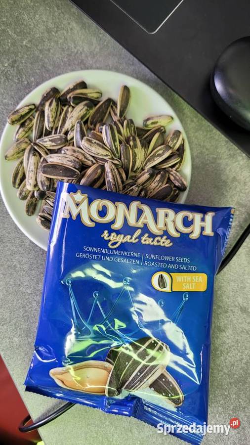 Słonecznik solony XXL 100g Monarch Delikatesy lubuskie Nowa Sól sprzedam