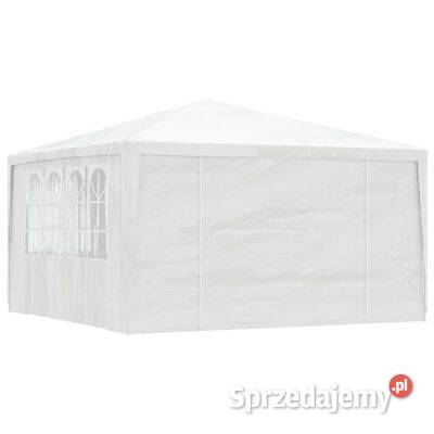 vidaXL Namiot imprezowy ze ściankami 4x4 m biały Altany i wiaty Warszawa