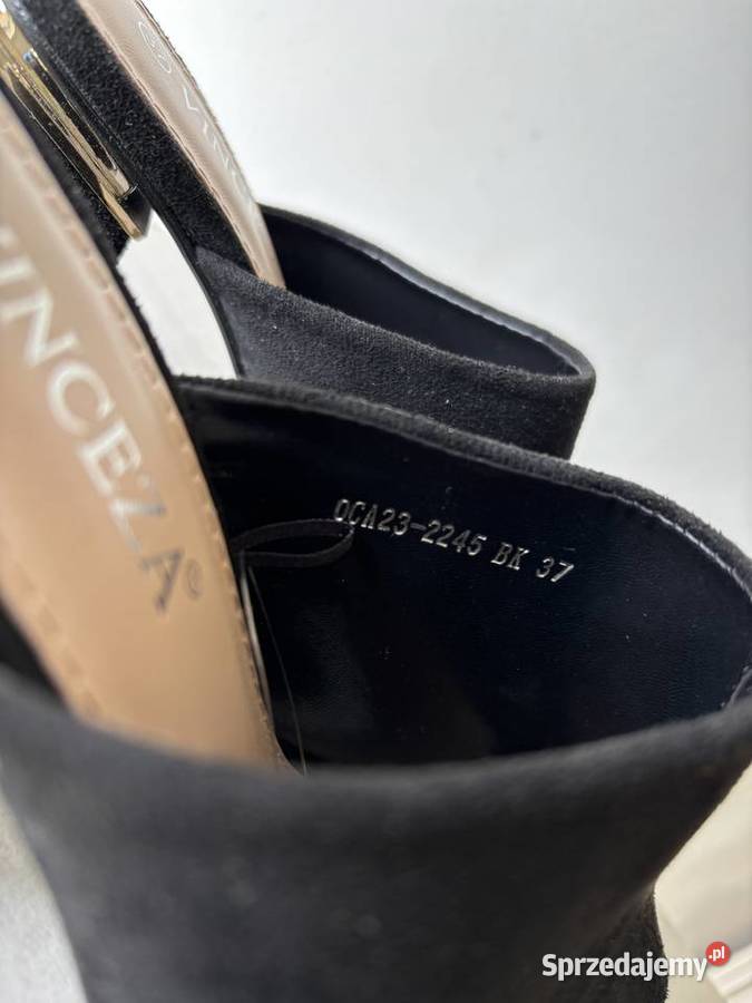 Klapki na słupku obcasie buty vicenza 37 Lubin
