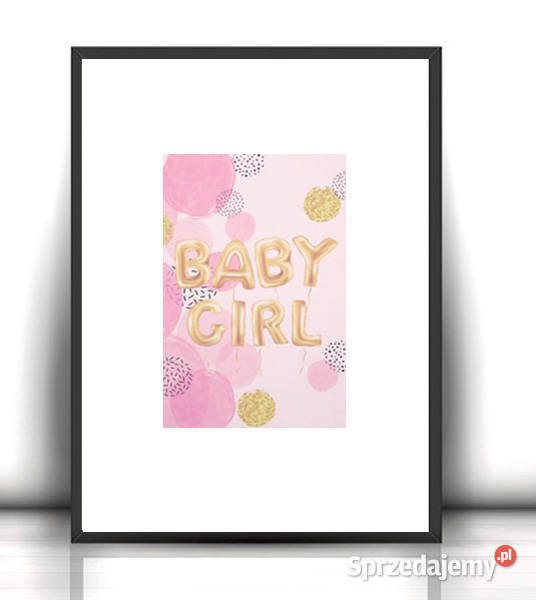 baby girl plakat A4 plakat dziewczynki dekoracja Warszawa