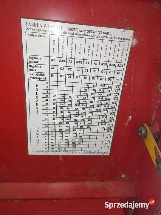 Siewnik famarol Głubczyce sprzedam