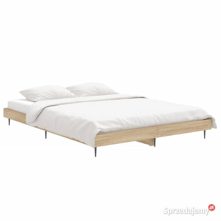 Łóżko bez materaca dąb sonoma 140x190 WM832280 mazowieckie Warszawa