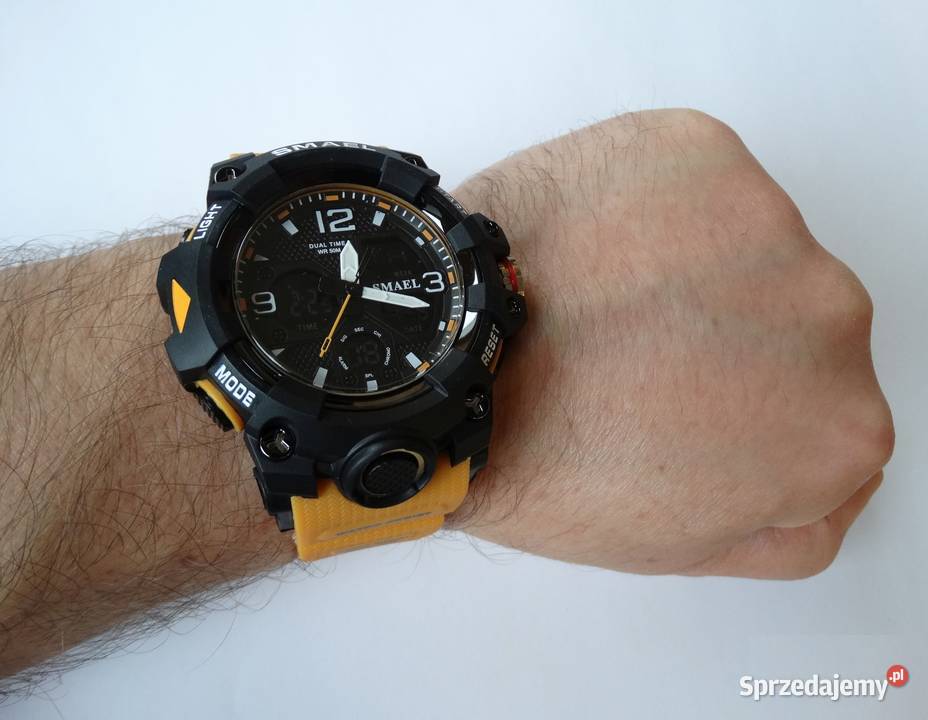 Sportowy zegarek SMAEL pomarańczowy na rękę sprzedam